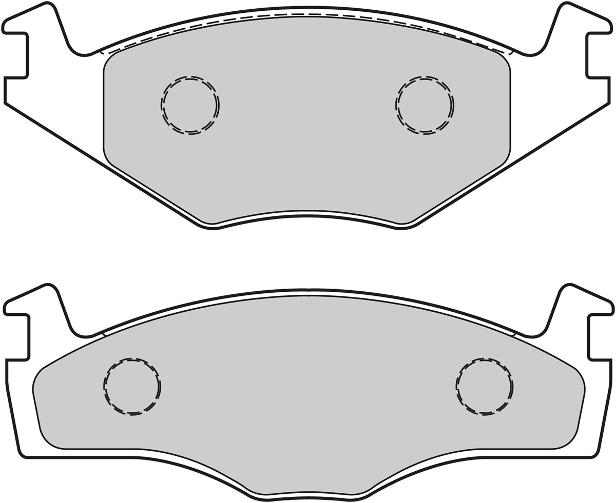 Jeu de 4 plaquettes de frein VALEO ref. 301128